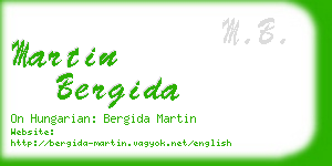 martin bergida business card